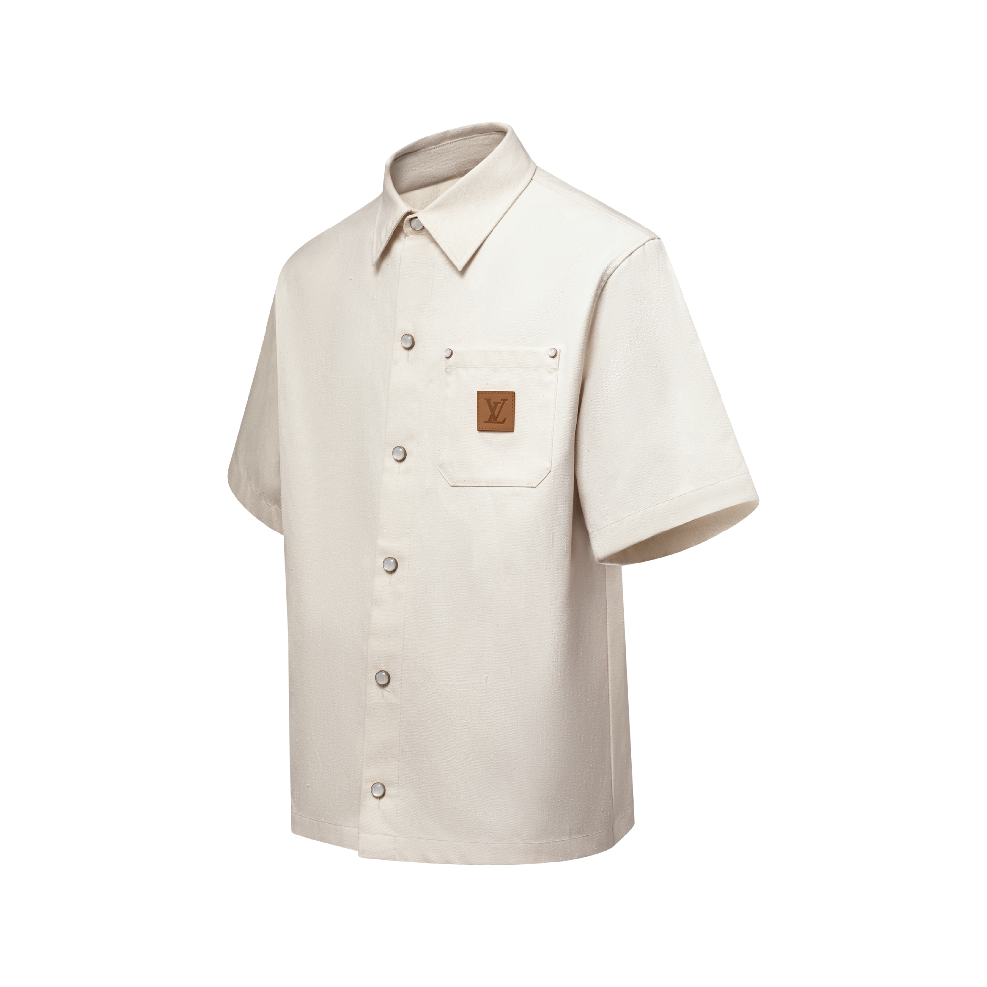 Camisa de Manga Curta em Mescla de Seda - Ready-to-Wear | LOUIS